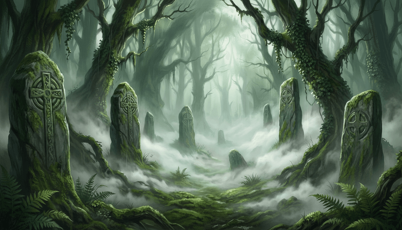 Mists of the Highlands background