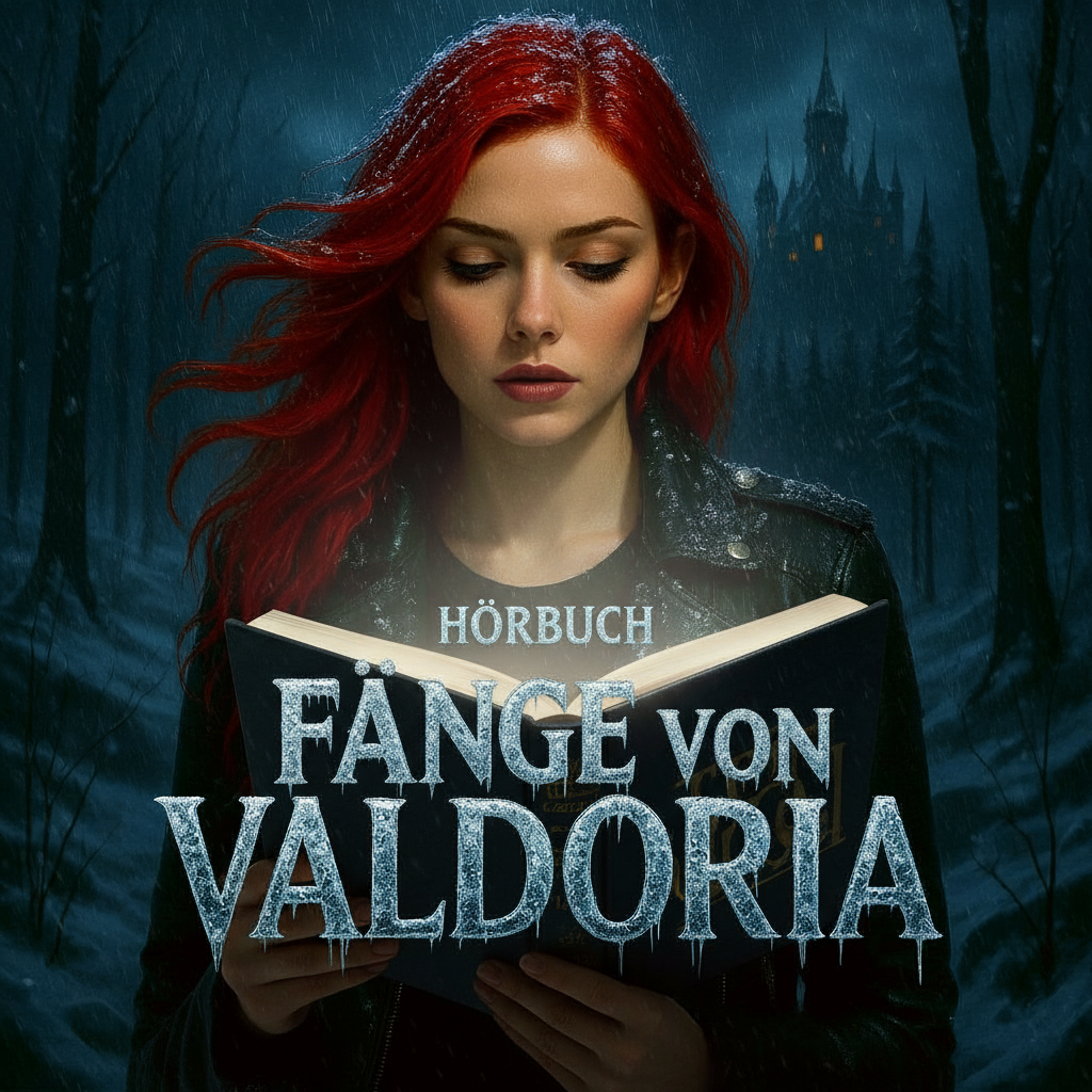 Scarlet Thornes presenting the German audiobook Fänge von Valdoria